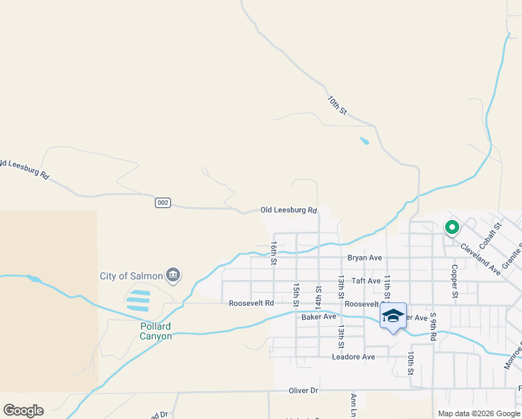 map of restaurants, bars, coffee shops, grocery stores, and more near 1401-1499 Old Leesburg Road in Salmon