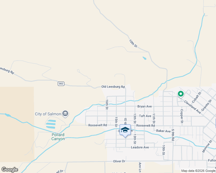 map of restaurants, bars, coffee shops, grocery stores, and more near 1401 Old Leesburg Road in Salmon