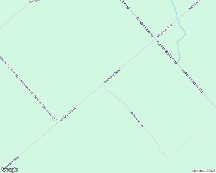 map of restaurants, bars, coffee shops, grocery stores, and more near 9137 McArton Road in Lanark County