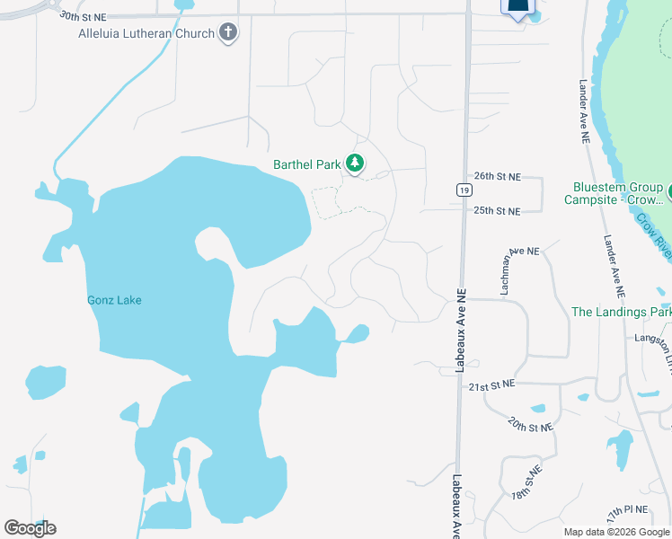 map of restaurants, bars, coffee shops, grocery stores, and more near 2379 Kendall Avenue Northeast in Saint Michael