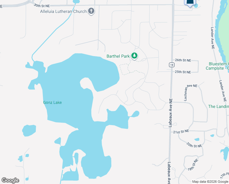 map of restaurants, bars, coffee shops, grocery stores, and more near 2379 Kendall Avenue Northeast in Saint Michael