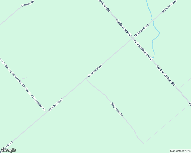 map of restaurants, bars, coffee shops, grocery stores, and more near 9137 McArton Road in Lanark County