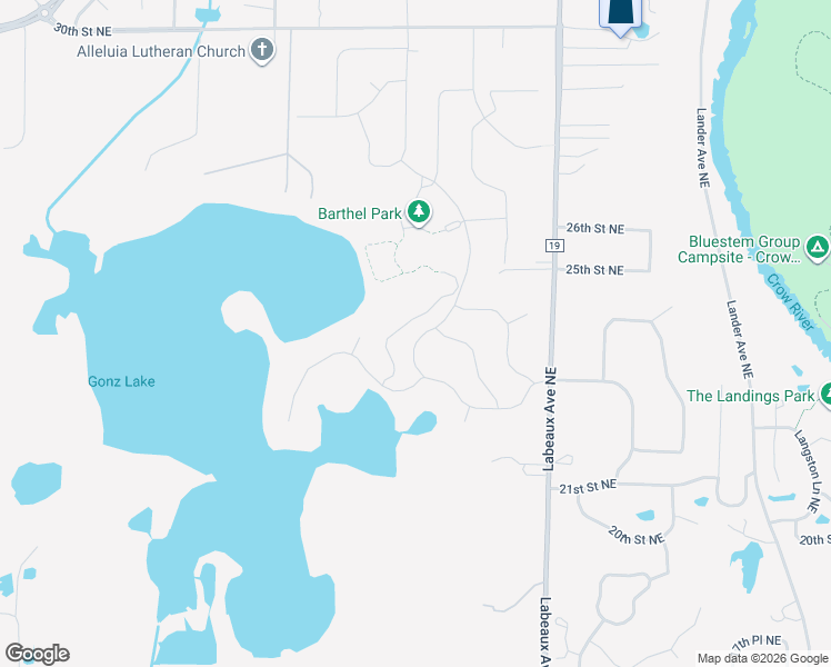 map of restaurants, bars, coffee shops, grocery stores, and more near 2379 Kendall Ave NE in Saint Michael