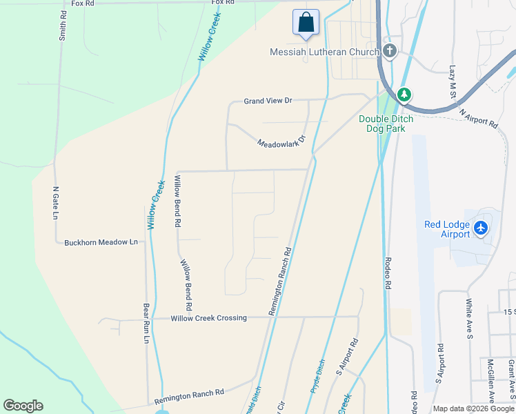 map of restaurants, bars, coffee shops, grocery stores, and more near 7 Big Sky Loop in Red Lodge