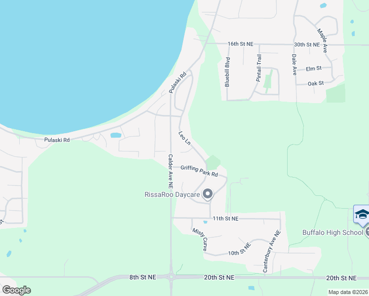 map of restaurants, bars, coffee shops, grocery stores, and more near 104 Homestead Circle in Buffalo