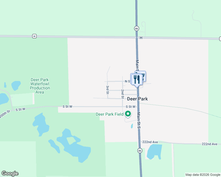 map of restaurants, bars, coffee shops, grocery stores, and more near 221 Park St N in Deer Park