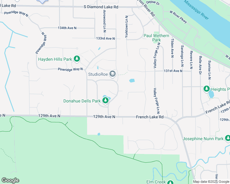 map of restaurants, bars, coffee shops, grocery stores, and more near 11200 Arrowood Circle North in Dayton