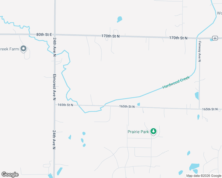 map of restaurants, bars, coffee shops, grocery stores, and more near 4652 165th Street North in Hugo