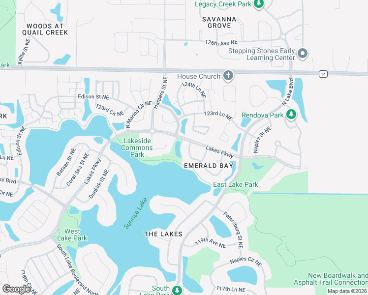 map of restaurants, bars, coffee shops, grocery stores, and more near 3224 122nd Avenue Northeast in Blaine