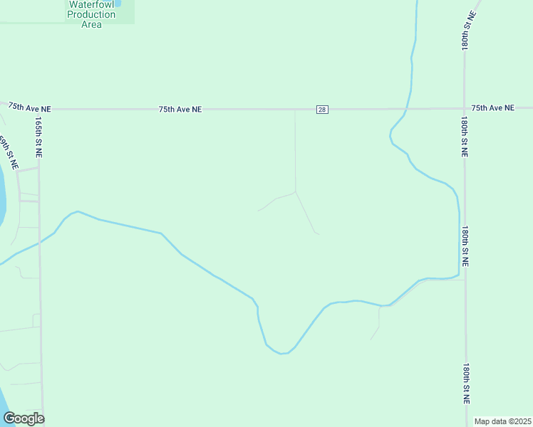 map of restaurants, bars, coffee shops, grocery stores, and more near 17041 75th Avenue Northeast in Atwater