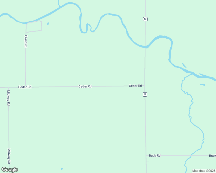 map of restaurants, bars, coffee shops, grocery stores, and more near W8187 Cedar Road in Merrill