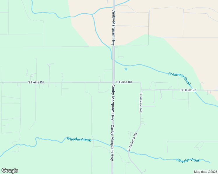 map of restaurants, bars, coffee shops, grocery stores, and more near 8962 South Heinz Road in Canby