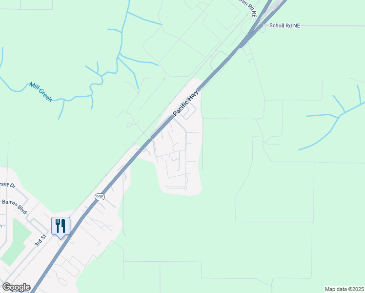 map of restaurants, bars, coffee shops, grocery stores, and more near 13110 Blackberry Lane in Hubbard