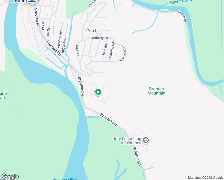 map of restaurants, bars, coffee shops, grocery stores, and more near 7730 Brooten Mountain Road in Pacific City