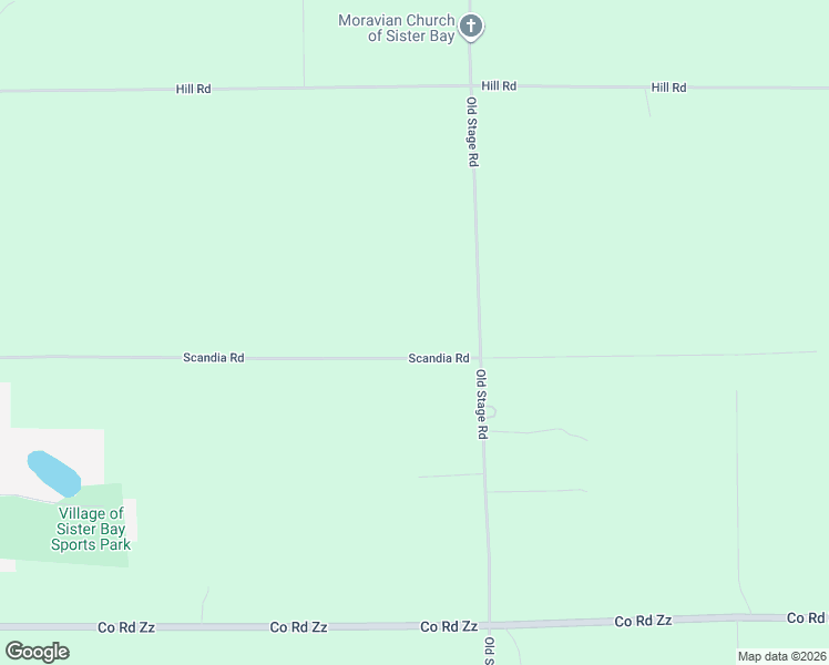 map of restaurants, bars, coffee shops, grocery stores, and more near 1940 Scandia Road in Sister Bay