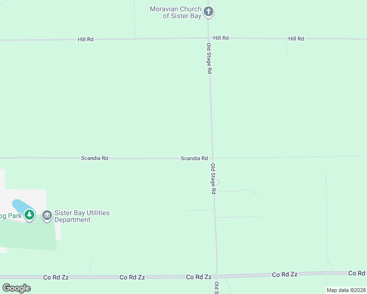map of restaurants, bars, coffee shops, grocery stores, and more near 1940 Scandia Road in Sister Bay