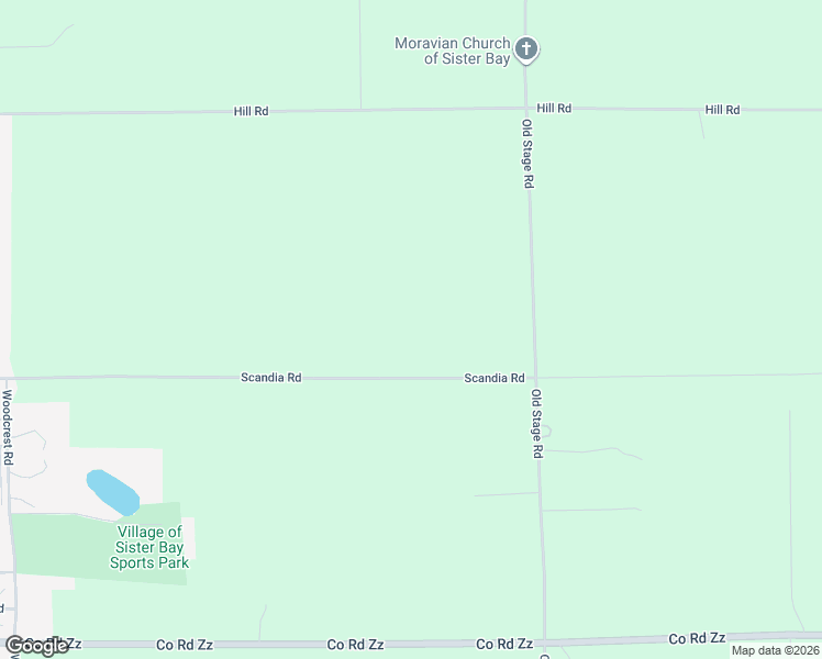 map of restaurants, bars, coffee shops, grocery stores, and more near 1980 Scandia Road in Sister Bay