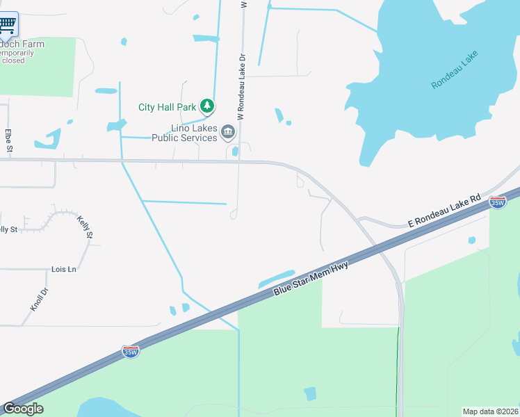 map of restaurants, bars, coffee shops, grocery stores, and more near 1266 Main Street in Hugo