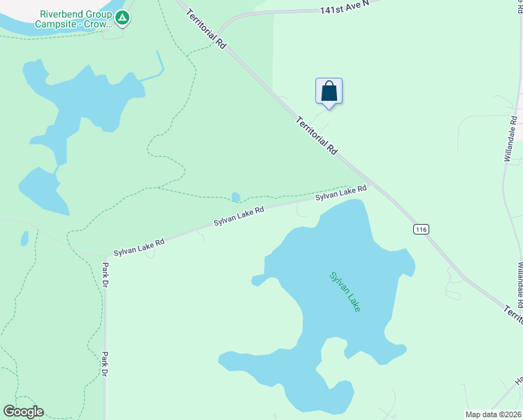 map of restaurants, bars, coffee shops, grocery stores, and more near 26451 Sylvan Lake Road in Rogers