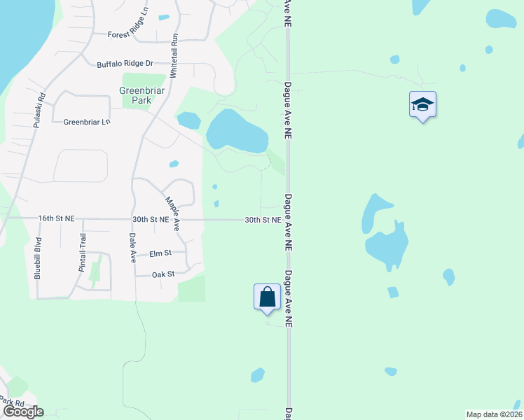 map of restaurants, bars, coffee shops, grocery stores, and more near 3062 Dague Avenue Northeast in Buffalo