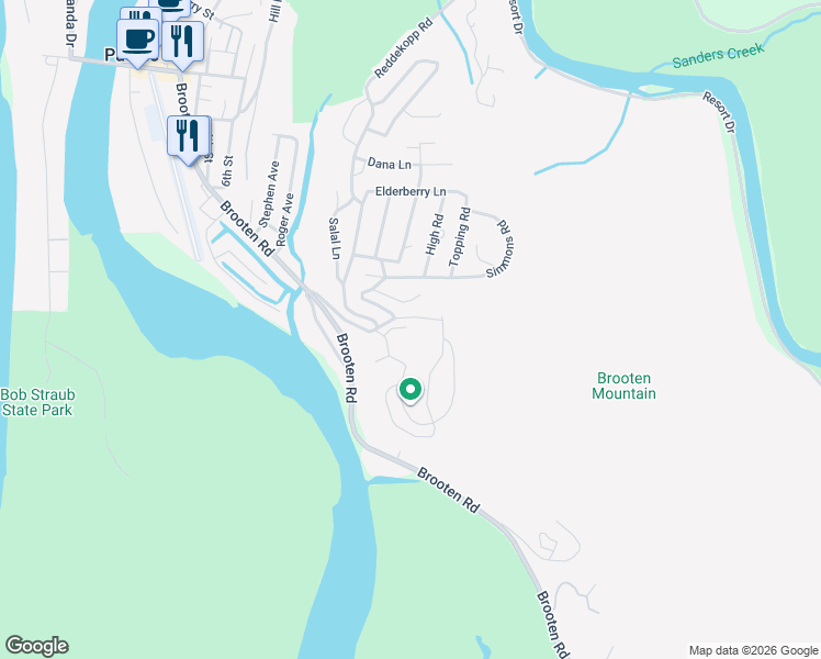 map of restaurants, bars, coffee shops, grocery stores, and more near 35945 Solita Boulevard in Pacific City