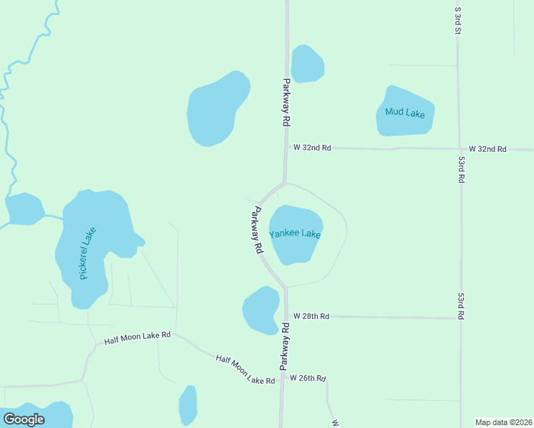 map of restaurants, bars, coffee shops, grocery stores, and more near 14470 Parkway Road in Crivitz