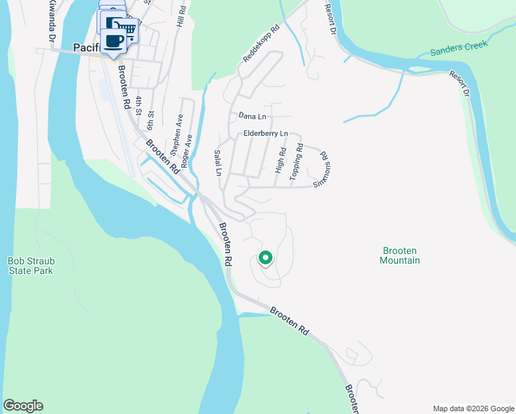 map of restaurants, bars, coffee shops, grocery stores, and more near 35945 Solita Boulevard in Pacific City