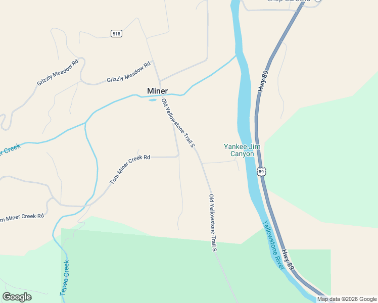 map of restaurants, bars, coffee shops, grocery stores, and more near 1830 Old Yellowstone Trail South in Emigrant