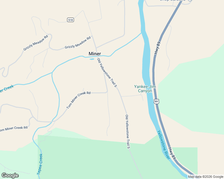 map of restaurants, bars, coffee shops, grocery stores, and more near 1830 Old Yellowstone Trail South in Emigrant