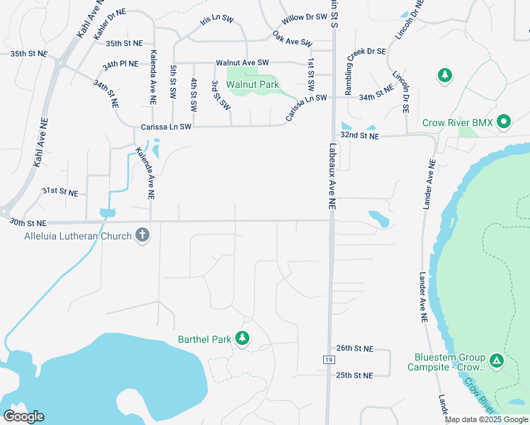 map of restaurants, bars, coffee shops, grocery stores, and more near 10800 30th Street Northeast in Saint Michael