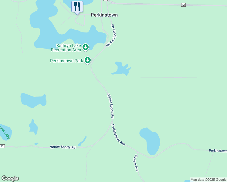 map of restaurants, bars, coffee shops, grocery stores, and more near N4536 Winter Sports Road in Medford