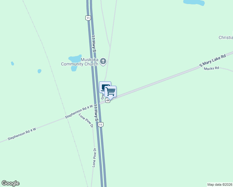 map of restaurants, bars, coffee shops, grocery stores, and more near 62 South Mary Lake Road in Huntsville