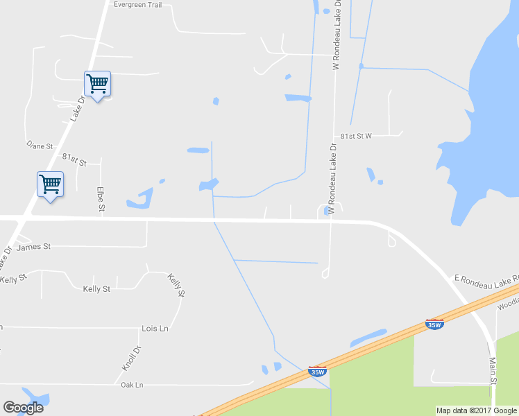 map of restaurants, bars, coffee shops, grocery stores, and more near 1157 Main Street in Circle Pines