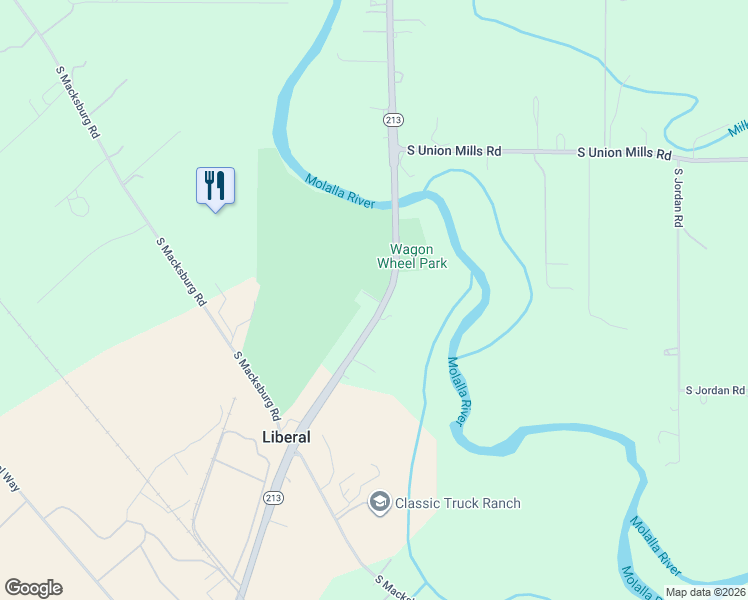 map of restaurants, bars, coffee shops, grocery stores, and more near 28317 Cascade Highway in Molalla
