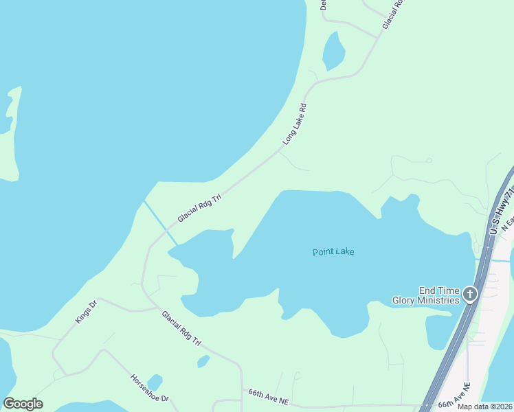 map of restaurants, bars, coffee shops, grocery stores, and more near 7501 Long Lake Road in Willmar