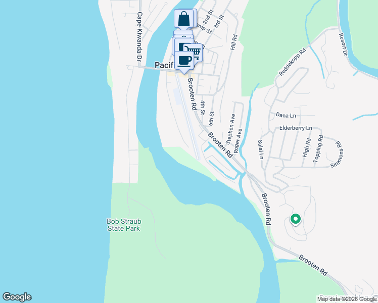 map of restaurants, bars, coffee shops, grocery stores, and more near 35590 Rueppell Avenue in Cloverdale