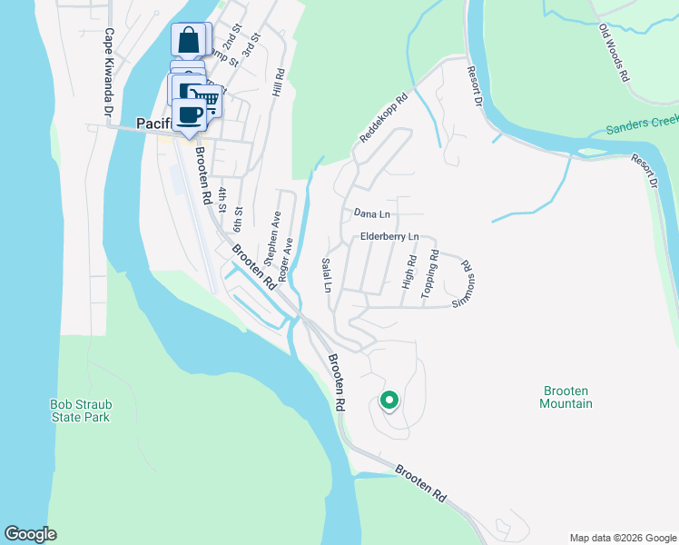 map of restaurants, bars, coffee shops, grocery stores, and more near 35455 Salal Lane in Cloverdale