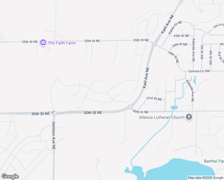 map of restaurants, bars, coffee shops, grocery stores, and more near 9933 32nd Street Northeast in Saint Michael