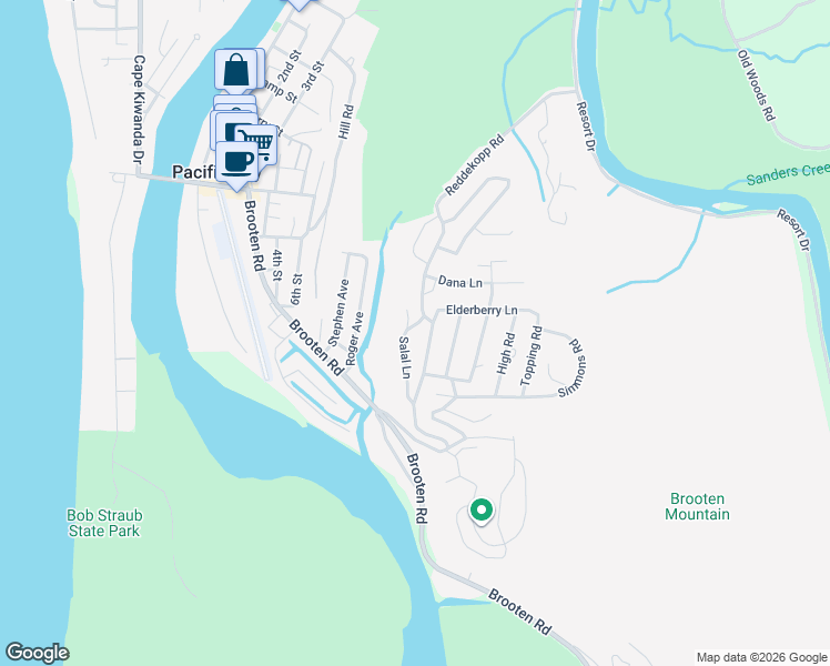 map of restaurants, bars, coffee shops, grocery stores, and more near 35455 Salal Lane in Cloverdale