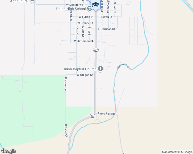 map of restaurants, bars, coffee shops, grocery stores, and more near 1415 South Main Street in Union