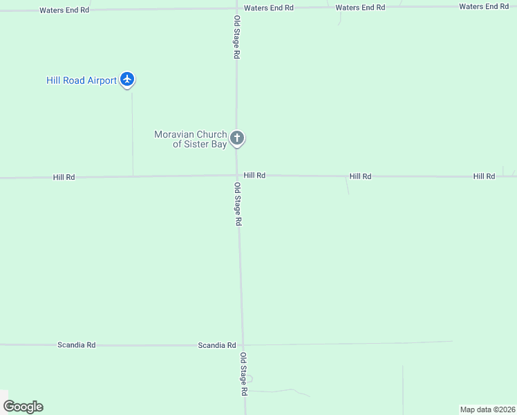 map of restaurants, bars, coffee shops, grocery stores, and more near 1889 Hill Road in Sister Bay