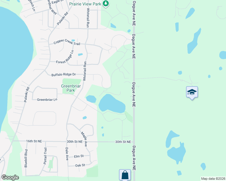 map of restaurants, bars, coffee shops, grocery stores, and more near 3571 Dague Avenue Northeast in Buffalo