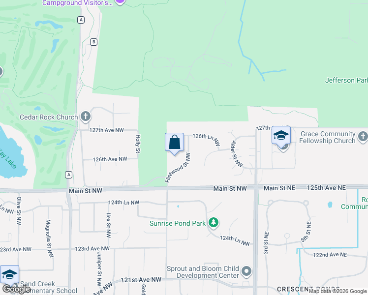 map of restaurants, bars, coffee shops, grocery stores, and more near 12615 Flintwood Street Northwest in Minneapolis