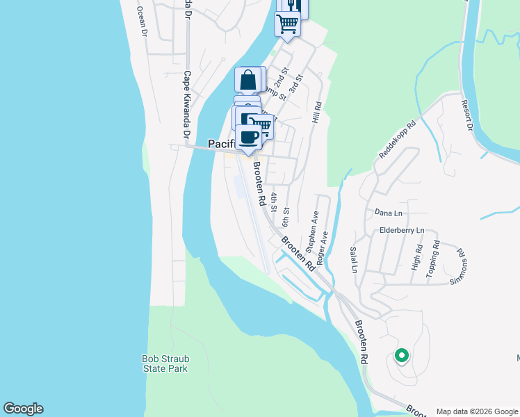 map of restaurants, bars, coffee shops, grocery stores, and more near 35280 Brooten Road in Cloverdale