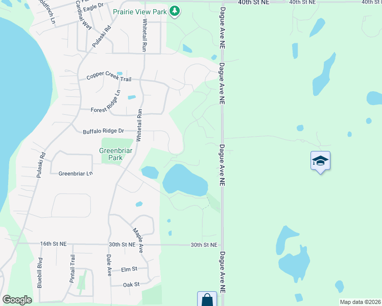 map of restaurants, bars, coffee shops, grocery stores, and more near 3571 Dague Avenue Northeast in Buffalo