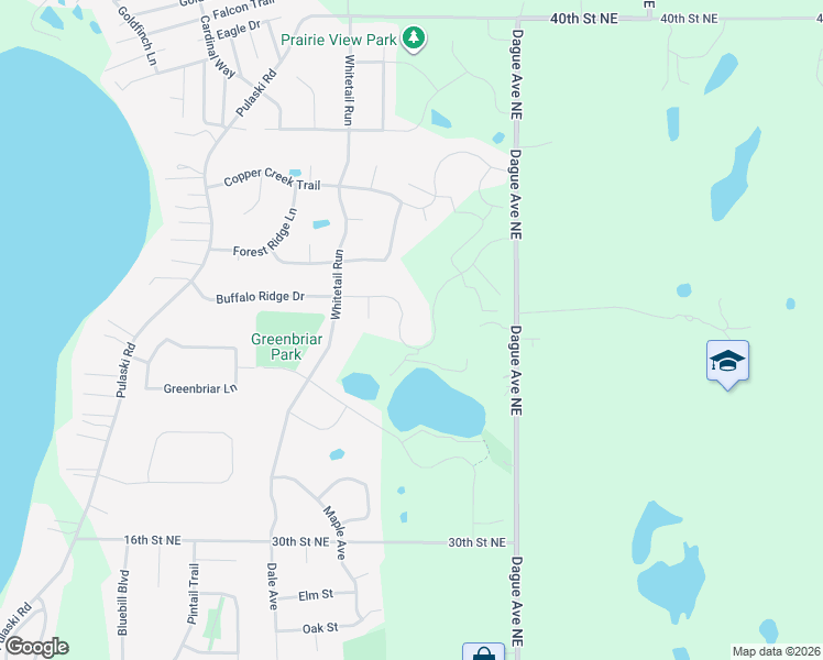 map of restaurants, bars, coffee shops, grocery stores, and more near 3571 Dague Avenue Northeast in Buffalo