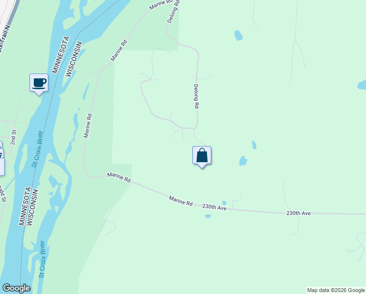 map of restaurants, bars, coffee shops, grocery stores, and more near 2340 Delong Road in Osceola