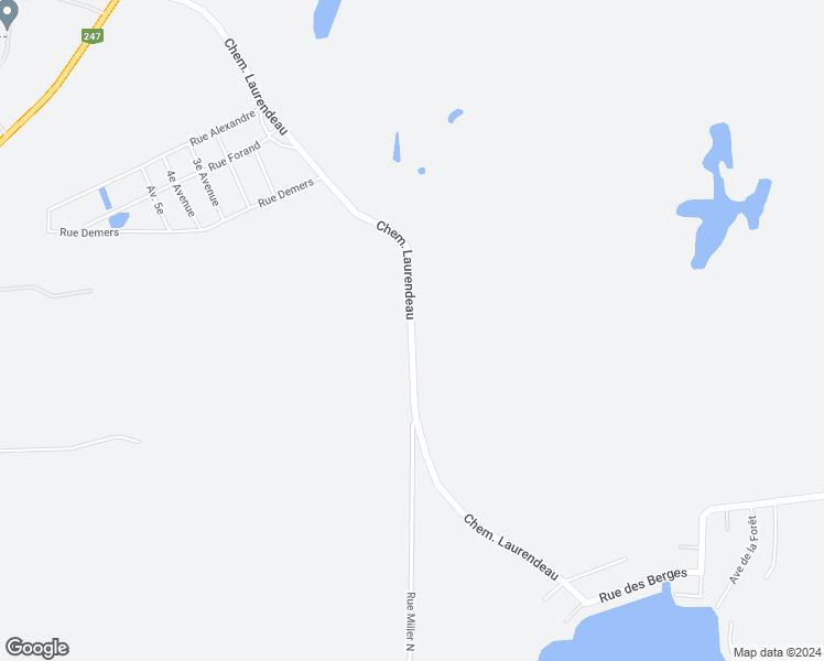 map of restaurants, bars, coffee shops, grocery stores, and more near Chemin Laurendeau in Magog