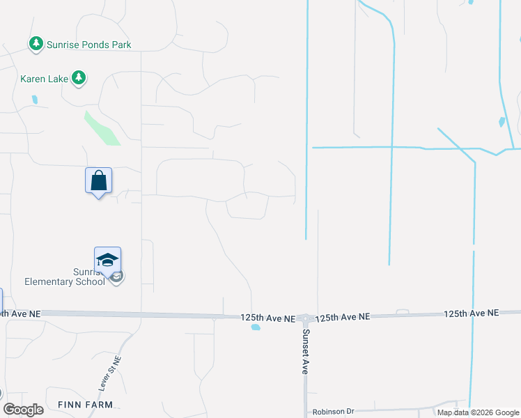 map of restaurants, bars, coffee shops, grocery stores, and more near 4847 127th Circle Northeast in Blaine