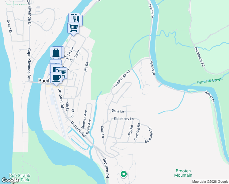 map of restaurants, bars, coffee shops, grocery stores, and more near 34755 Lahaina Loop Road in Cloverdale